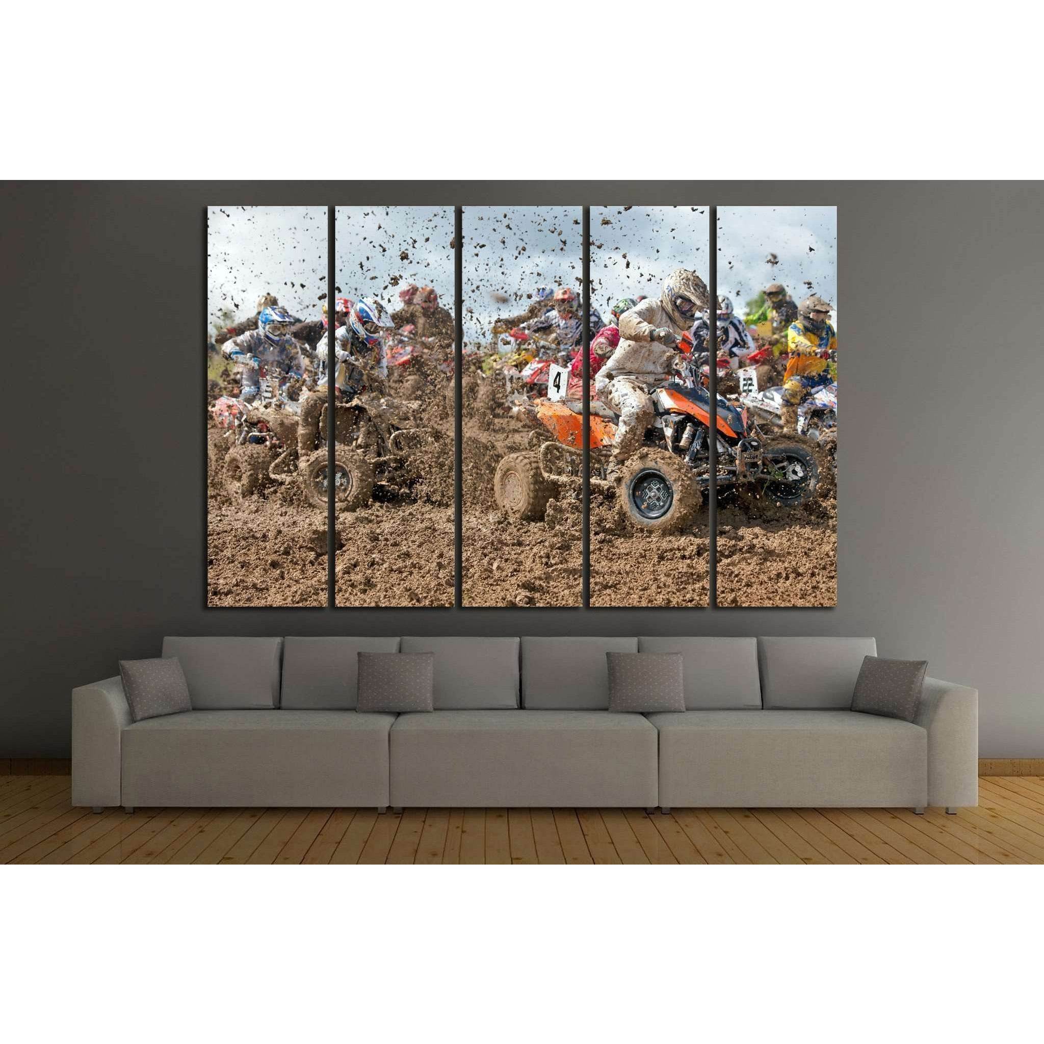 Quad Biker №150 Ready to Hang Canvas PrintCanvas art arrives ready to hang, with hanging accessories included and no additional framing required. Every canvas print is hand-crafted, made on-demand at our workshop and expertly stretched around 100% North A