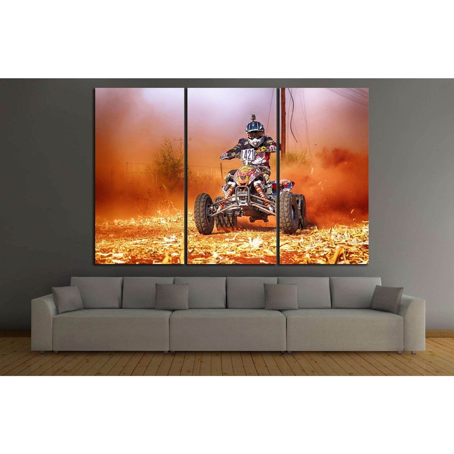 Quad Biker №151 Ready to Hang Canvas PrintCanvas art arrives ready to hang, with hanging accessories included and no additional framing required. Every canvas print is hand-crafted, made on-demand at our workshop and expertly stretched around 100% North A