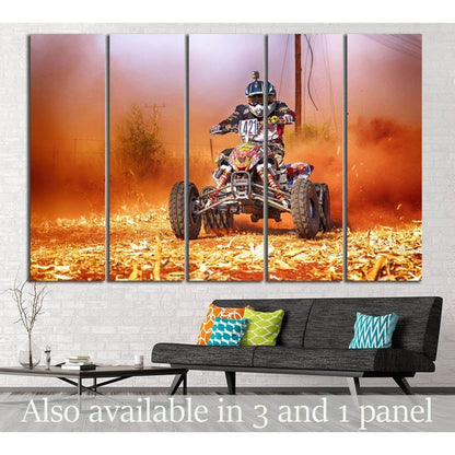 Quad Biker №151 Ready to Hang Canvas PrintCanvas art arrives ready to hang, with hanging accessories included and no additional framing required. Every canvas print is hand-crafted, made on-demand at our workshop and expertly stretched around 100% North A