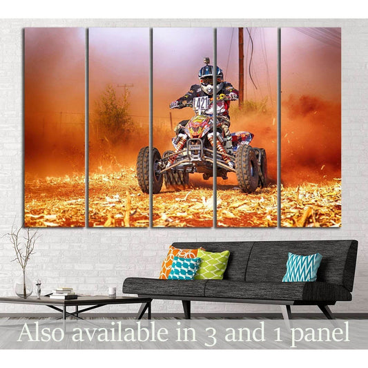 Quad Biker №151 Ready to Hang Canvas PrintCanvas art arrives ready to hang, with hanging accessories included and no additional framing required. Every canvas print is hand-crafted, made on-demand at our workshop and expertly stretched around 100% North A