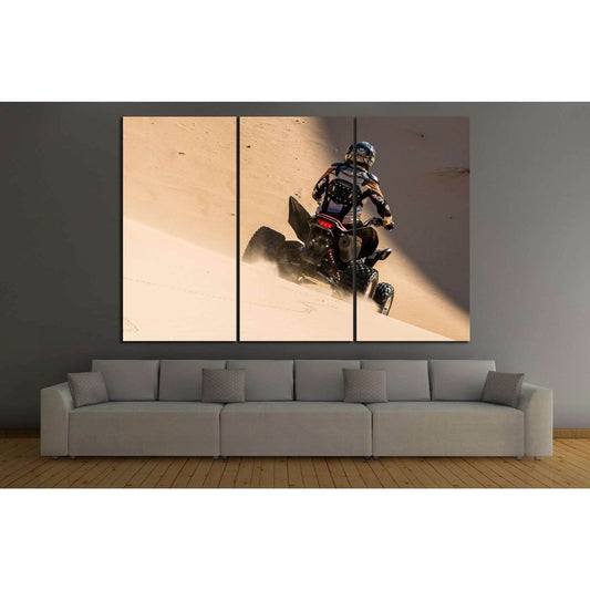 Quad Biker №152 Ready to Hang Canvas PrintCanvas art arrives ready to hang, with hanging accessories included and no additional framing required. Every canvas print is hand-crafted, made on-demand at our workshop and expertly stretched around 100% North A