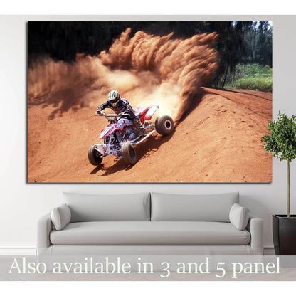 Quad Biker №154 Ready to Hang Canvas PrintCanvas art arrives ready to hang, with hanging accessories included and no additional framing required. Every canvas print is hand-crafted, made on-demand at our workshop and expertly stretched around 100% North A