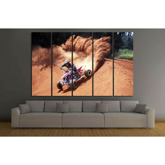 Quad Biker №154 Ready to Hang Canvas PrintCanvas art arrives ready to hang, with hanging accessories included and no additional framing required. Every canvas print is hand-crafted, made on-demand at our workshop and expertly stretched around 100% North A