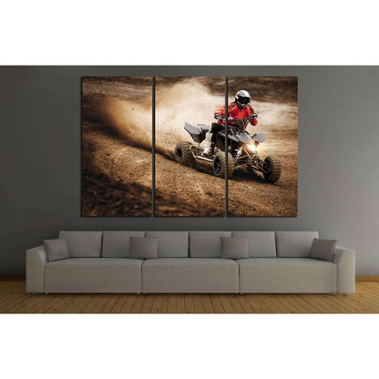 Quad Biker №155 Ready to Hang Canvas PrintCanvas art arrives ready to hang, with hanging accessories included and no additional framing required. Every canvas print is hand-crafted, made on-demand at our workshop and expertly stretched around 100% North A