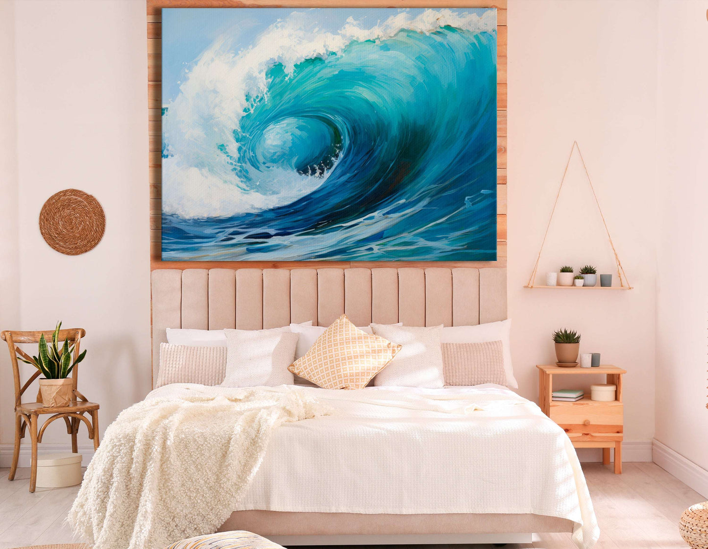 Radiant Seascape of a Huge Ocean Wave - Canvas Print - Artoholica Ready to Hang Canvas Print