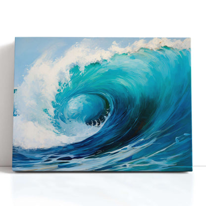 Radiant Seascape of a Huge Ocean Wave - Canvas Print - Artoholica Ready to Hang Canvas Print