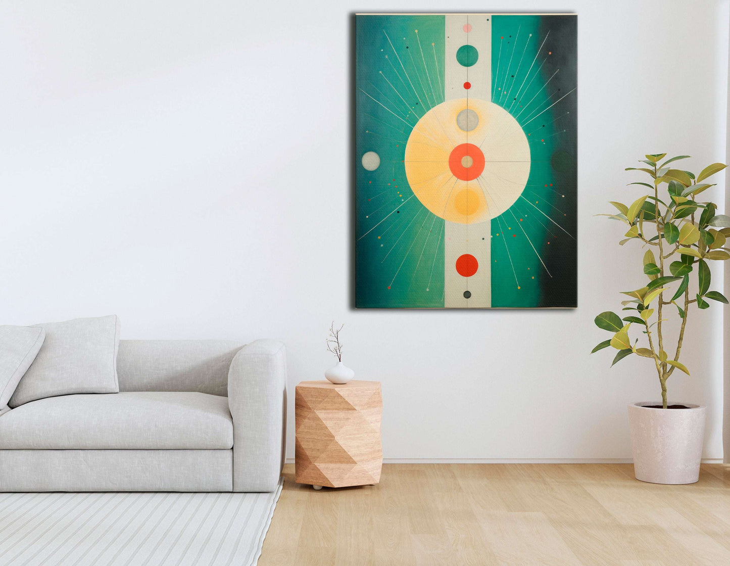 Radiant Solar Symphony - Canvas Print - Artoholica Ready to Hang Canvas Print