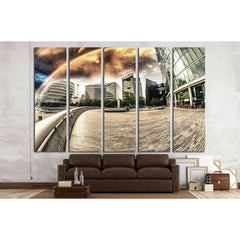 Rainbow over city skyline №1626 Ready to Hang Canvas PrintCanvas art arrives ready to hang, with hanging accessories included and no additional framing required. Every canvas print is hand-crafted, made on-demand at our workshop and expertly stretched aro