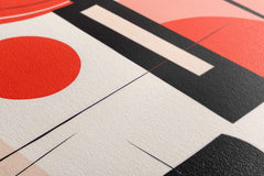 Red & Black Geometry - Canvas Print - Artoholica Ready to Hang Canvas Print