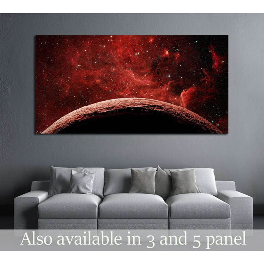 Red planet and galaxy. Elements of this image furnished by NASA №2428 Ready to Hang Canvas PrintCanvas art arrives ready to hang, with hanging accessories included and no additional framing required. Every canvas print is hand-crafted, made on-demand at o