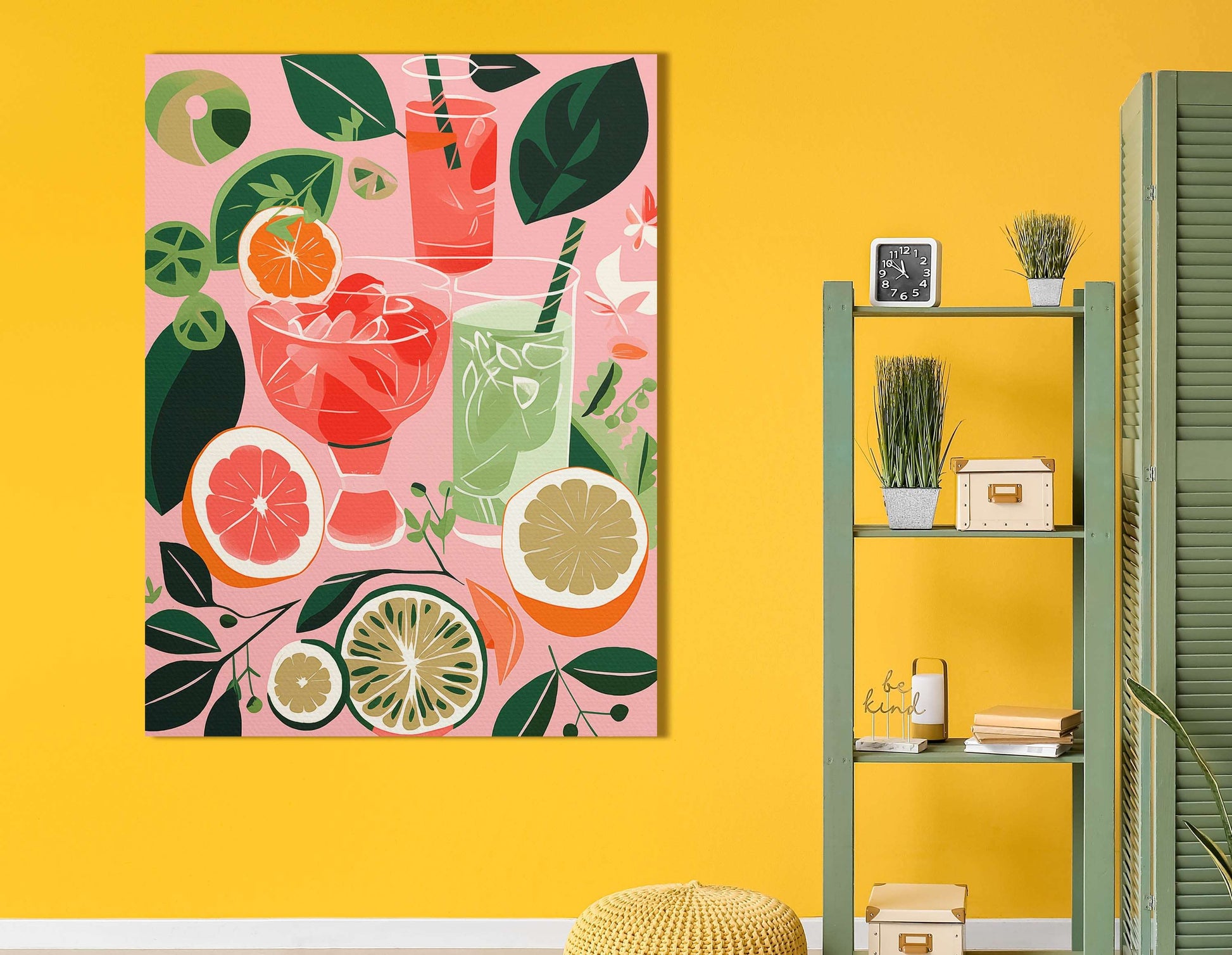 Refreshing Summer Citrus Delight - Canvas Print - Artoholica Ready to Hang Canvas Print