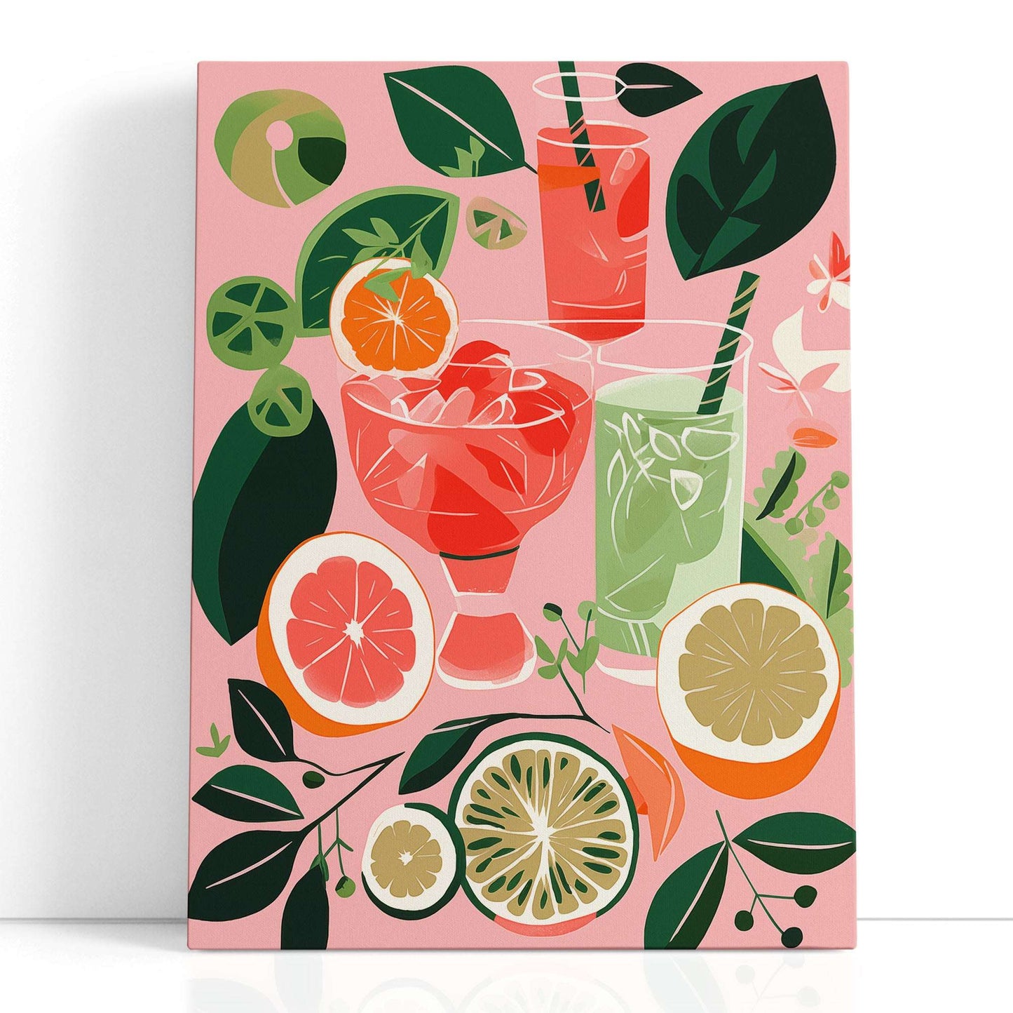 Refreshing Summer Citrus Delight - Canvas Print - Artoholica Ready to Hang Canvas Print