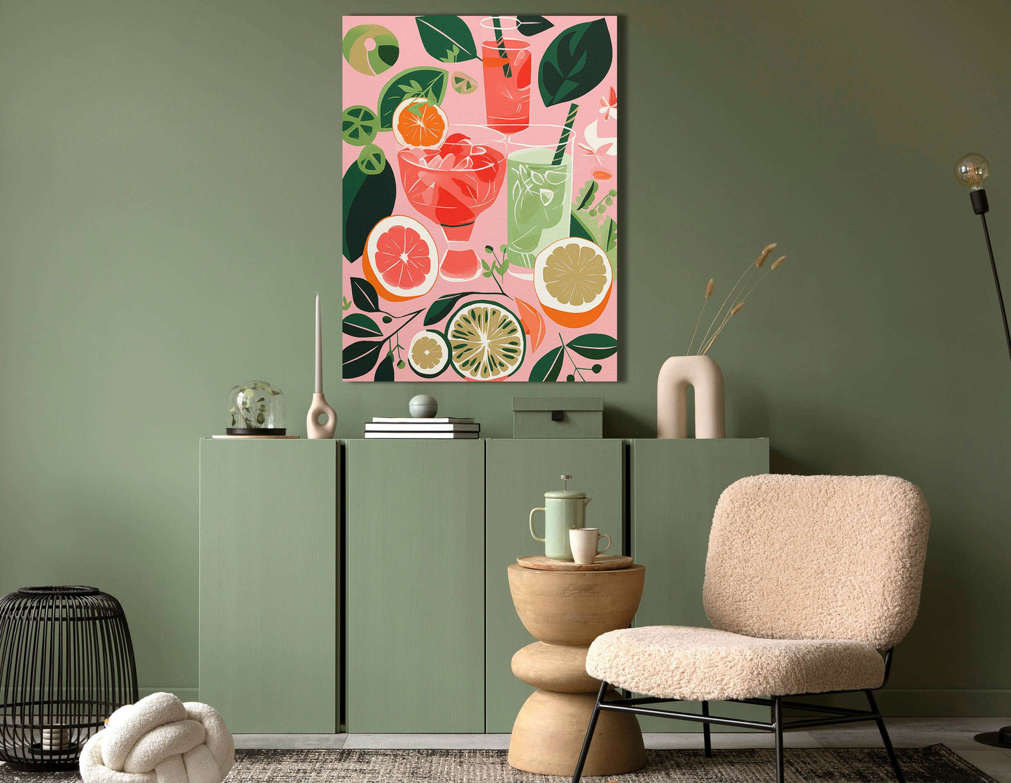 Refreshing Summer Citrus Delight - Canvas Print - Artoholica Ready to Hang Canvas Print