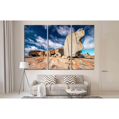 Remarkable rocks with blue and white sky,South Australia №2524 Ready to Hang Canvas PrintCanvas art arrives ready to hang, with hanging accessories included and no additional framing required. Every canvas print is hand-crafted, made on-demand at our work