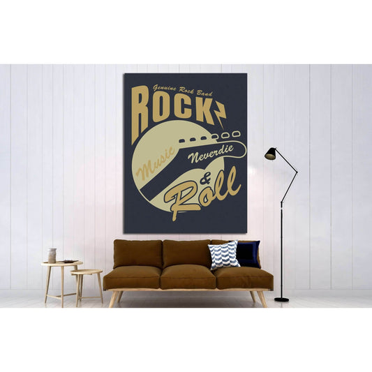 rockandroll №4589 Ready to Hang Canvas PrintCanvas art arrives ready to hang, with hanging accessories included and no additional framing required. Every canvas print is hand-crafted, made on-demand at our workshop and expertly stretched around 100% North