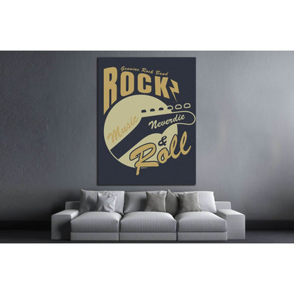 rockandroll №4589 Ready to Hang Canvas PrintCanvas art arrives ready to hang, with hanging accessories included and no additional framing required. Every canvas print is hand-crafted, made on-demand at our workshop and expertly stretched around 100% North