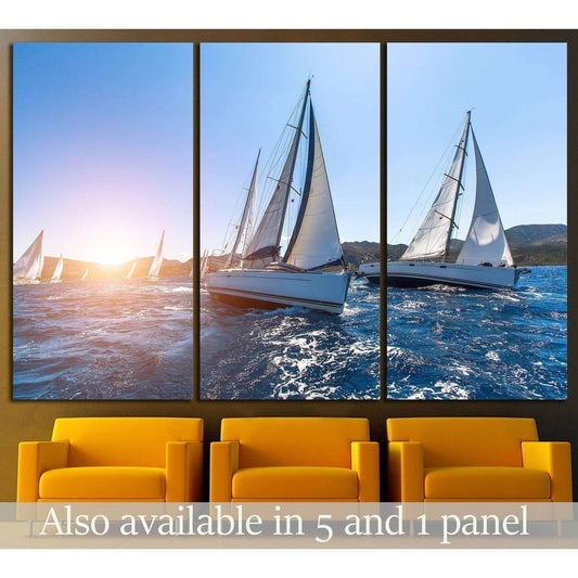 Sailboat №212 Ready to Hang Canvas PrintCanvas art arrives ready to hang, with hanging accessories included and no additional framing required. Every canvas print is hand-crafted, made on-demand at our workshop and expertly stretched around 100% North Ame