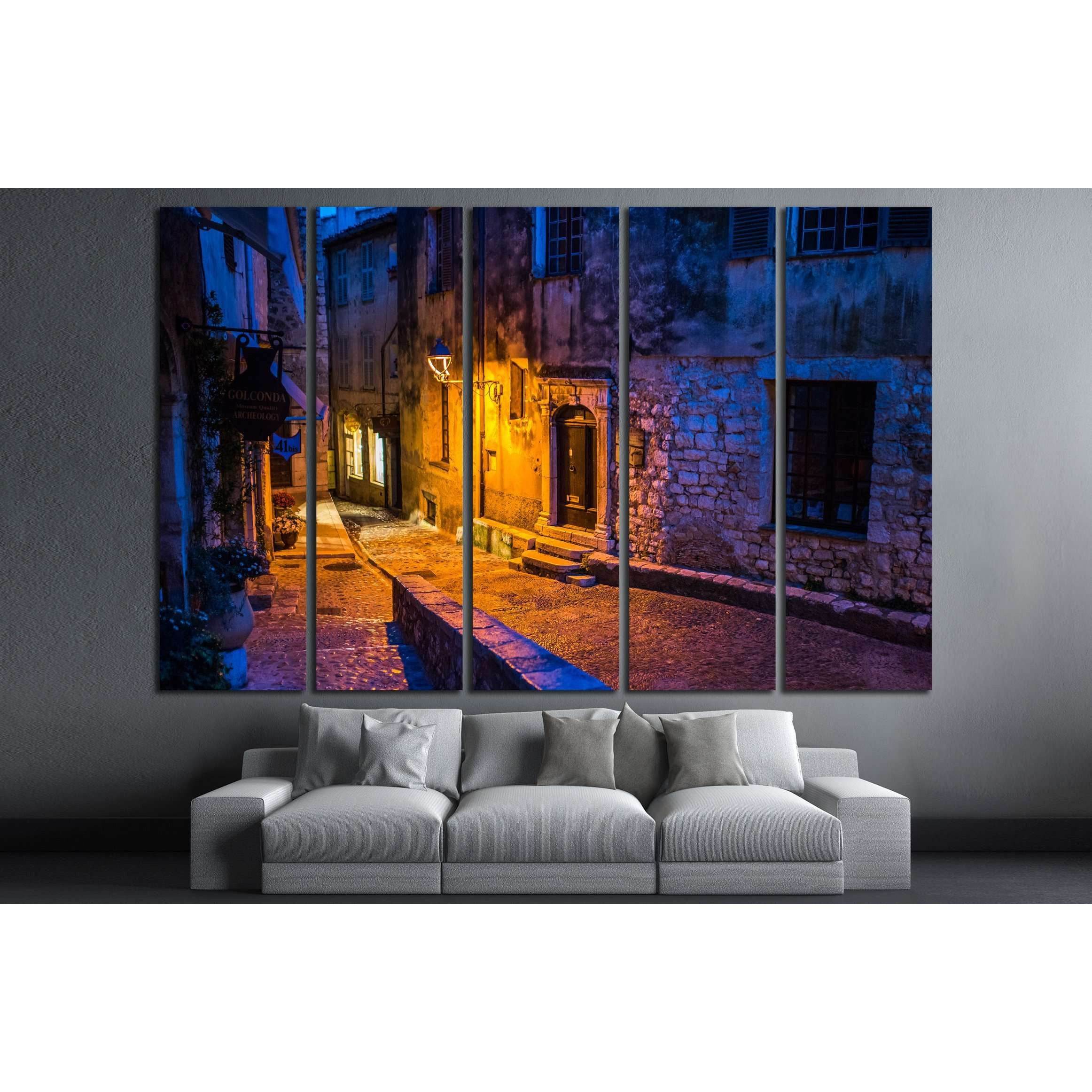 Saint Paul de Vence in the night, France №2737 Ready to Hang Canvas PrintCanvas art arrives ready to hang, with hanging accessories included and no additional framing required. Every canvas print is hand-crafted, made on-demand at our workshop and expertl