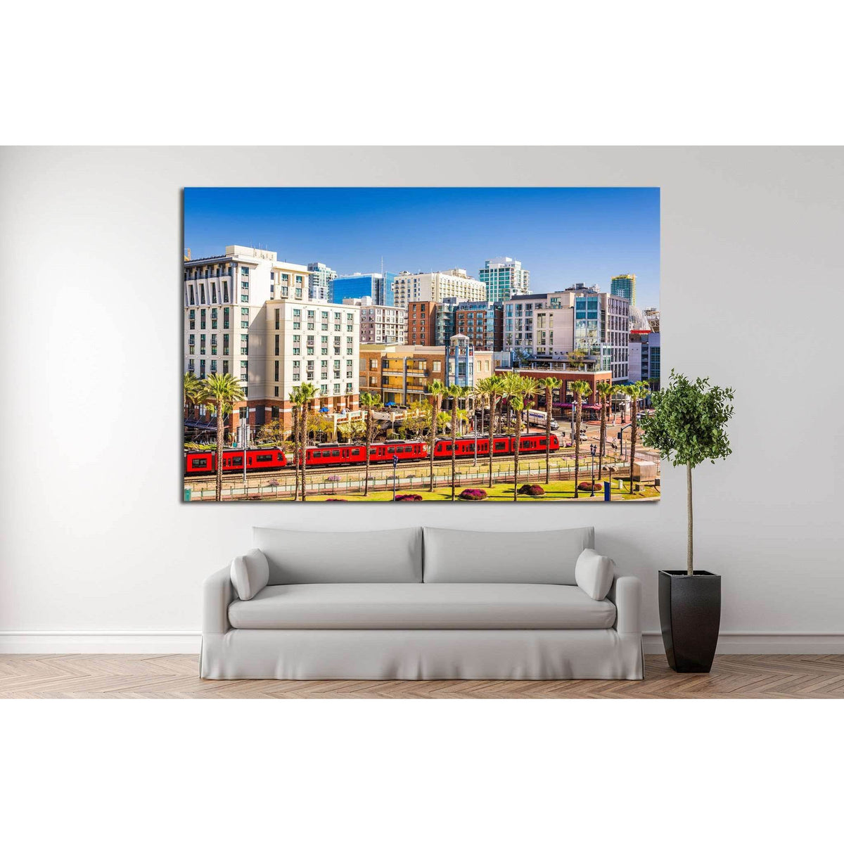 San Diego, California №1014 Ready to Hang Canvas PrintCanvas art arrives ready to hang, with hanging accessories included and no additional framing required. Every canvas print is hand-crafted, made on-demand at our workshop and expertly stretched around
