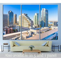 San Diego Cityscape №806 Ready to Hang Canvas PrintCanvas art arrives ready to hang, with hanging accessories included and no additional framing required. Every canvas print is hand-crafted, made on-demand at our workshop and expertly stretched around 100