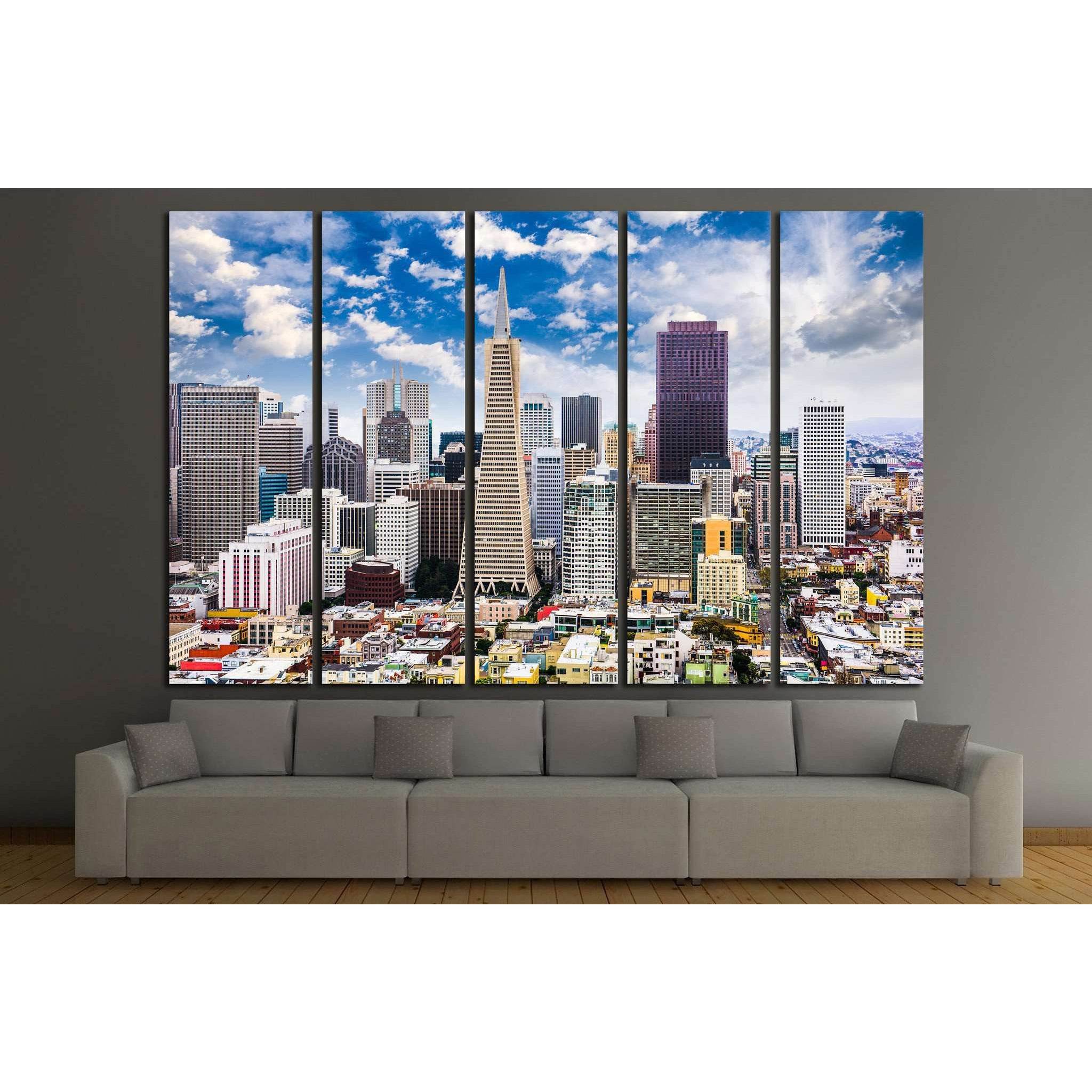San Francisco, California, USA Skyline №1231 Ready to Hang Canvas PrintCanvas art arrives ready to hang, with hanging accessories included and no additional framing required. Every canvas print is hand-crafted, made on-demand at our workshop and expertly