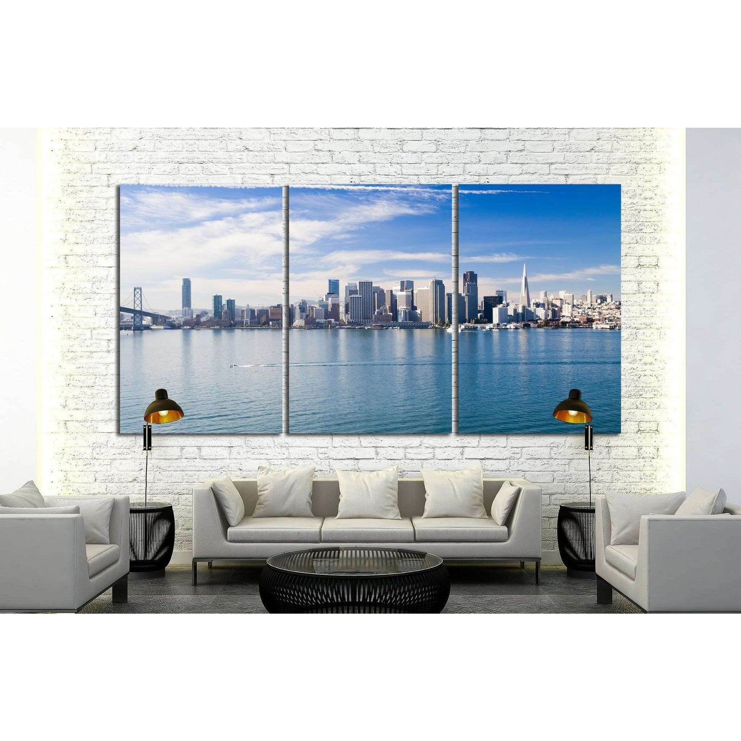 San Francisco City Downtown, California №1209 Ready to Hang Canvas PrintCanvas art arrives ready to hang, with hanging accessories included and no additional framing required. Every canvas print is hand-crafted, made on-demand at our workshop and expertly