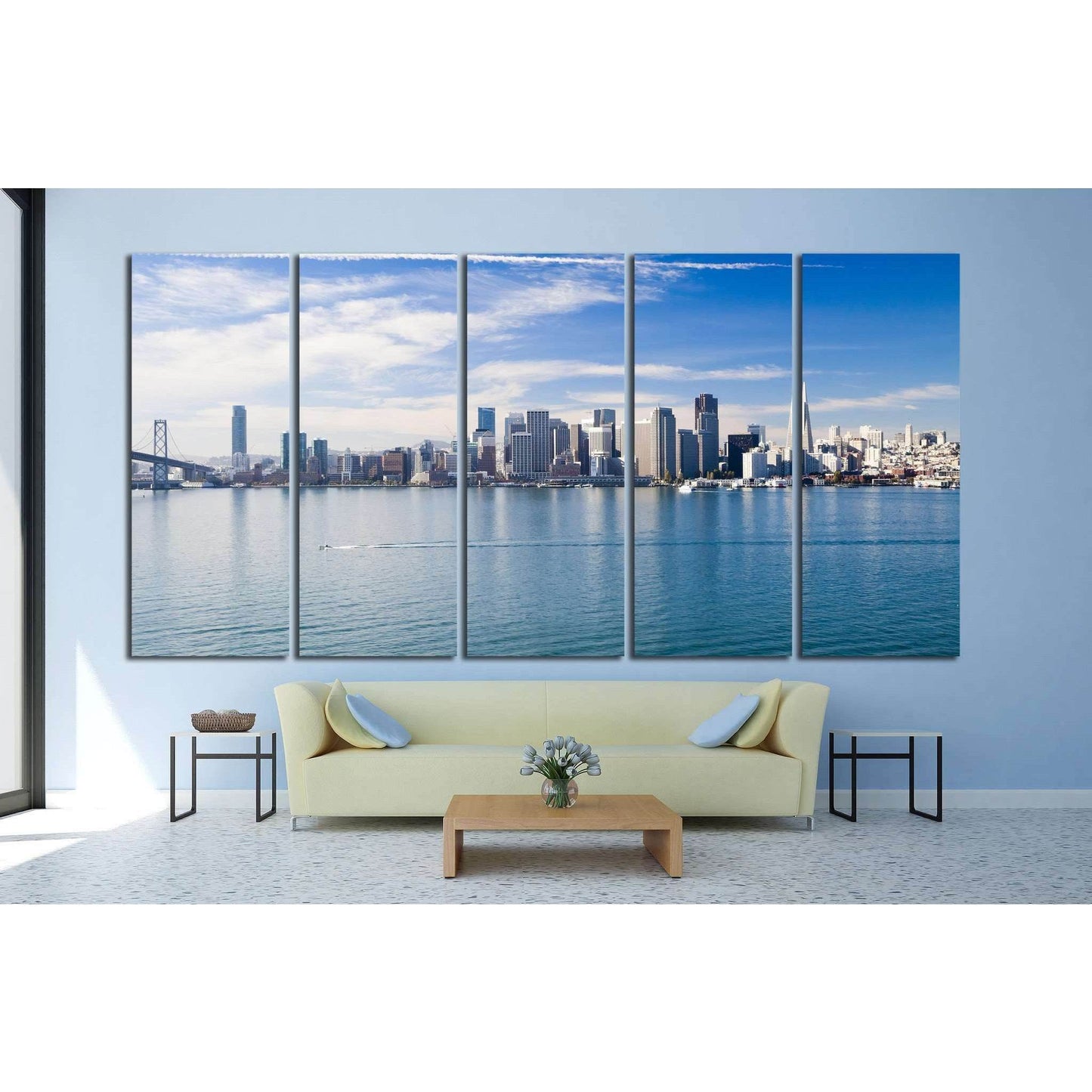 San Francisco City Downtown, California №1209 Ready to Hang Canvas PrintCanvas art arrives ready to hang, with hanging accessories included and no additional framing required. Every canvas print is hand-crafted, made on-demand at our workshop and expertly