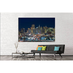 San Francisco skyline №1037 Ready to Hang Canvas PrintCanvas art arrives ready to hang, with hanging accessories included and no additional framing required. Every canvas print is hand-crafted, made on-demand at our workshop and expertly stretched around
