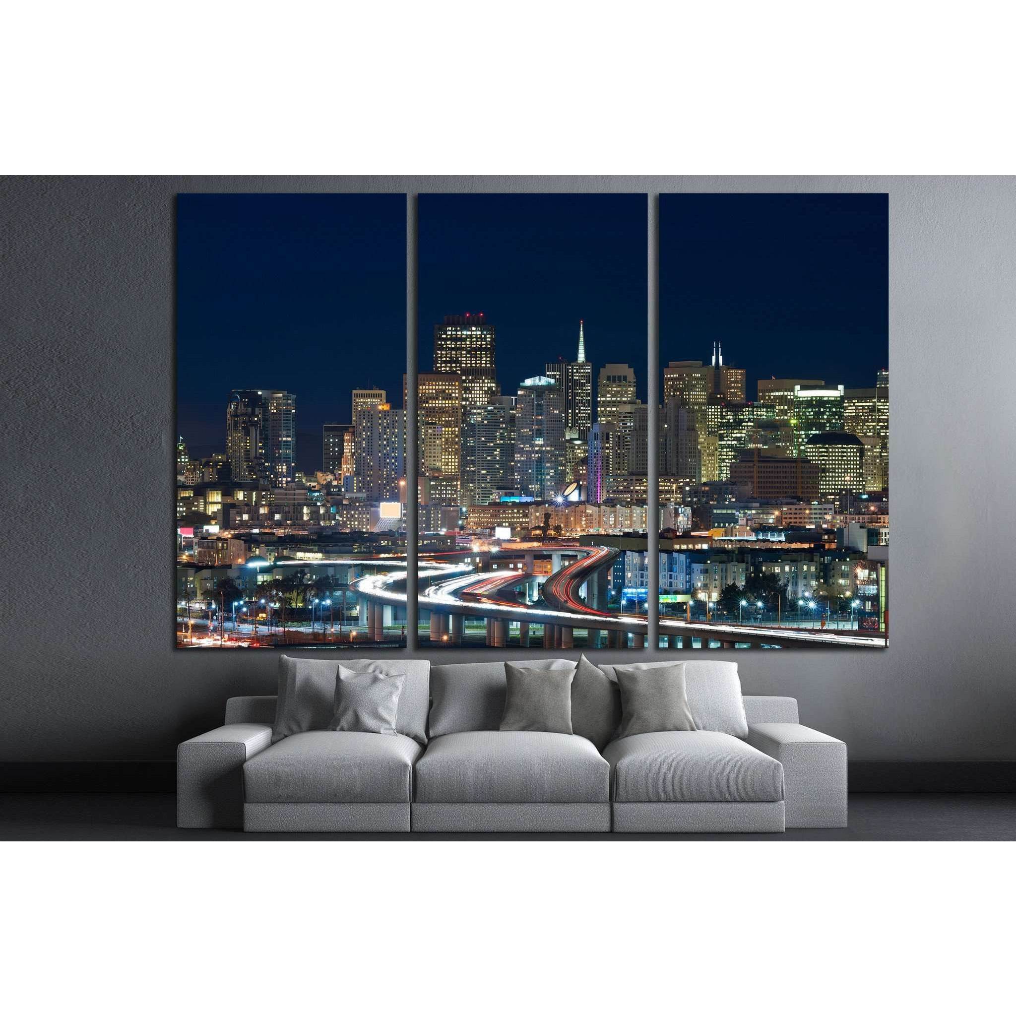 San Francisco skyline №1037 Ready to Hang Canvas PrintCanvas art arrives ready to hang, with hanging accessories included and no additional framing required. Every canvas print is hand-crafted, made on-demand at our workshop and expertly stretched around