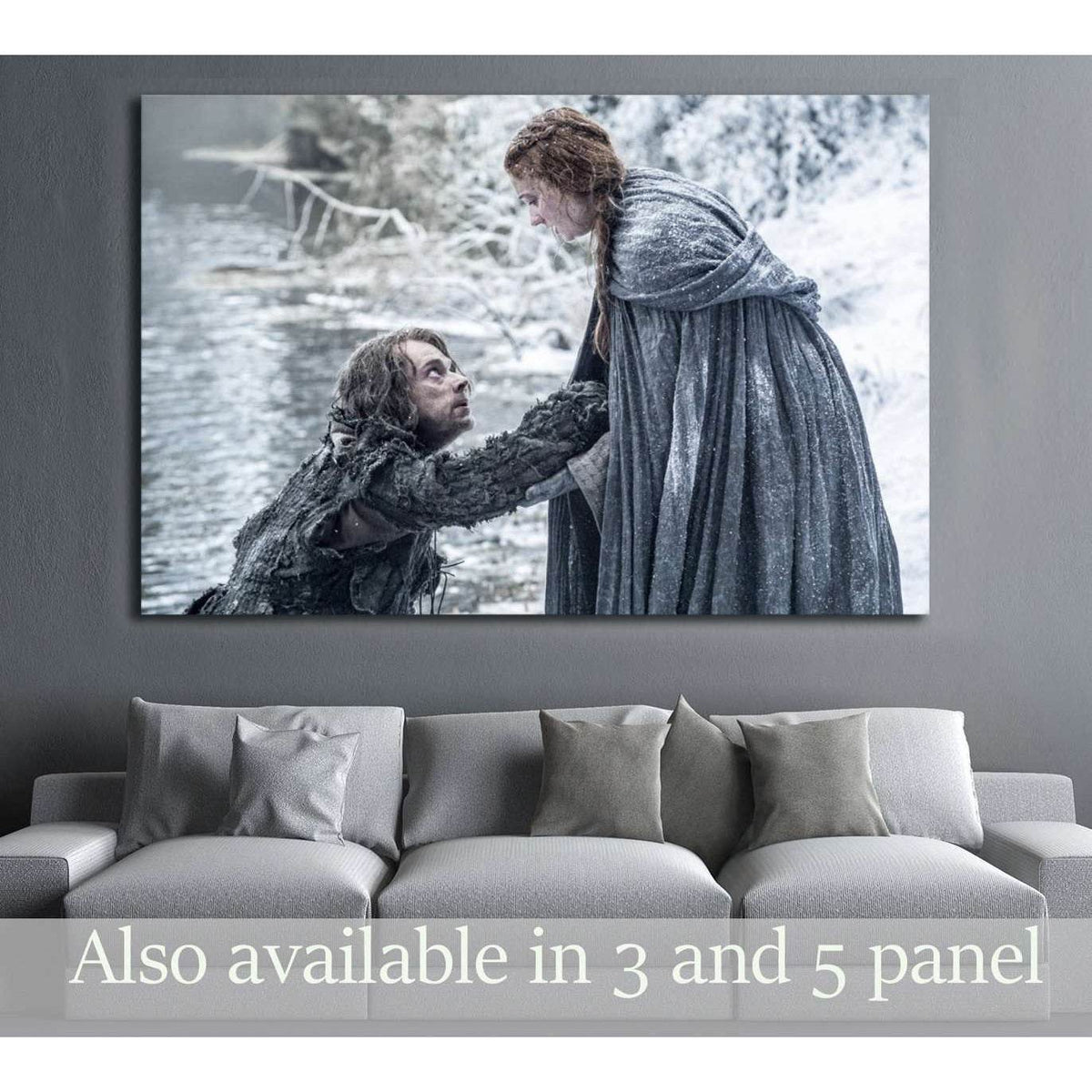 Sansa Stark №3348 Ready to Hang Canvas PrintCanvas art arrives ready to hang, with hanging accessories included and no additional framing required. Every canvas print is hand-crafted, made on-demand at our workshop and expertly stretched around 100% North