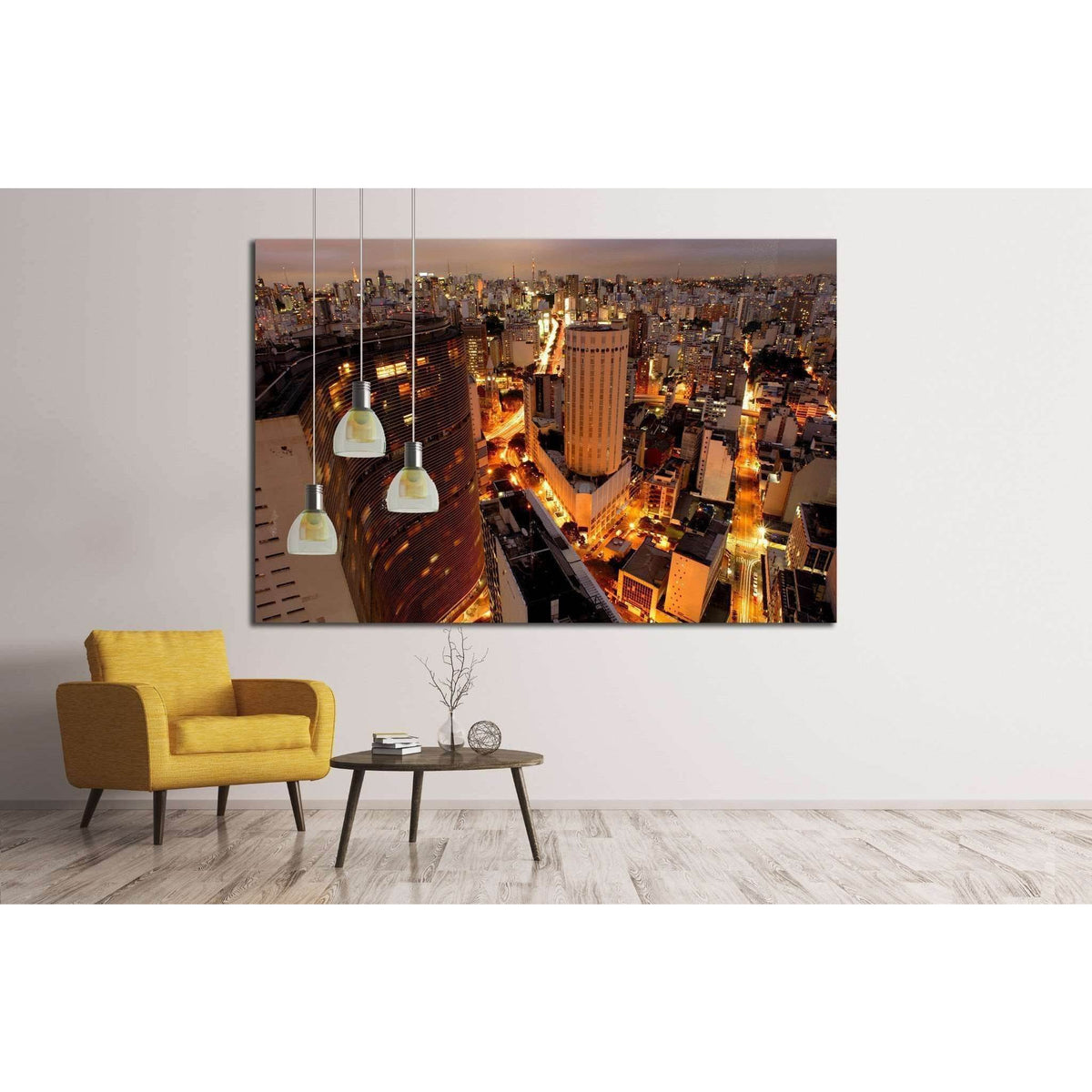 Sao Paulo skyline, Brazil, largest city in South America №1517 Ready to Hang Canvas PrintCanvas art arrives ready to hang, with hanging accessories included and no additional framing required. Every canvas print is hand-crafted, made on-demand at our work