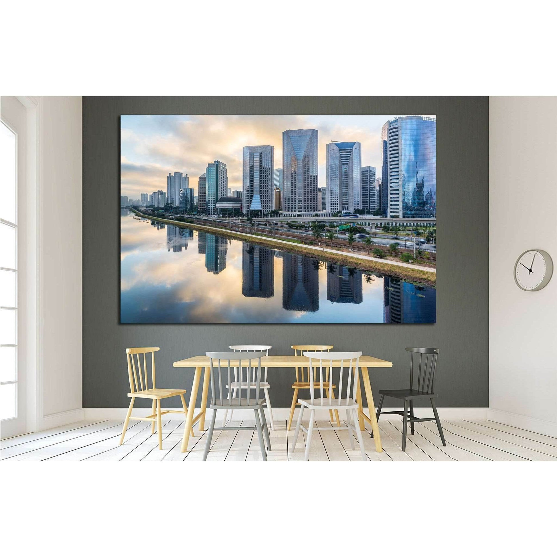 Sao Paulo Skyline - Brazil №1528 Ready to Hang Canvas PrintCanvas art arrives ready to hang, with hanging accessories included and no additional framing required. Every canvas print is hand-crafted, made on-demand at our workshop and expertly stretched ar