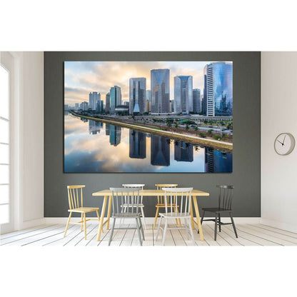 Sao Paulo Skyline - Brazil №1528 Ready to Hang Canvas PrintCanvas art arrives ready to hang, with hanging accessories included and no additional framing required. Every canvas print is hand-crafted, made on-demand at our workshop and expertly stretched ar