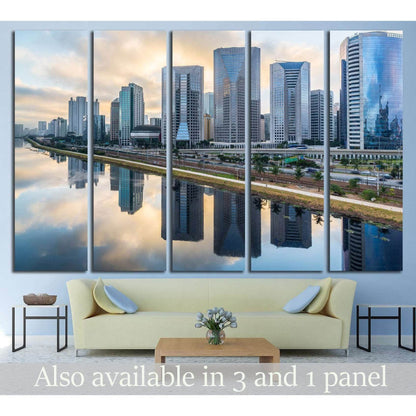 Sao Paulo Skyline - Brazil №1528 Ready to Hang Canvas PrintCanvas art arrives ready to hang, with hanging accessories included and no additional framing required. Every canvas print is hand-crafted, made on-demand at our workshop and expertly stretched ar