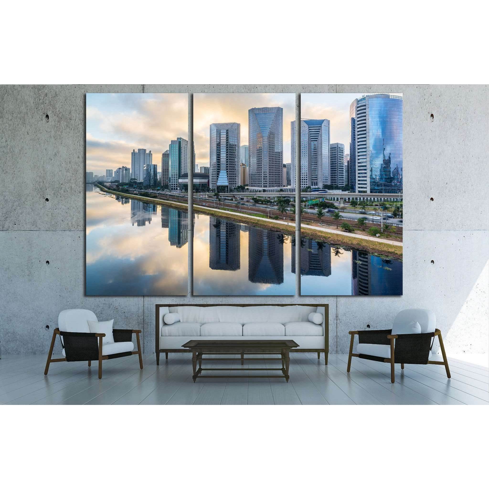 Sao Paulo Skyline - Brazil №1528 Ready to Hang Canvas PrintCanvas art arrives ready to hang, with hanging accessories included and no additional framing required. Every canvas print is hand-crafted, made on-demand at our workshop and expertly stretched ar