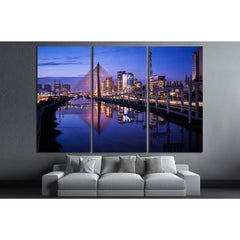 Sao Paulo Skyline - Brazil №1544 Ready to Hang Canvas PrintCanvas art arrives ready to hang, with hanging accessories included and no additional framing required. Every canvas print is hand-crafted, made on-demand at our workshop and expertly stretched ar