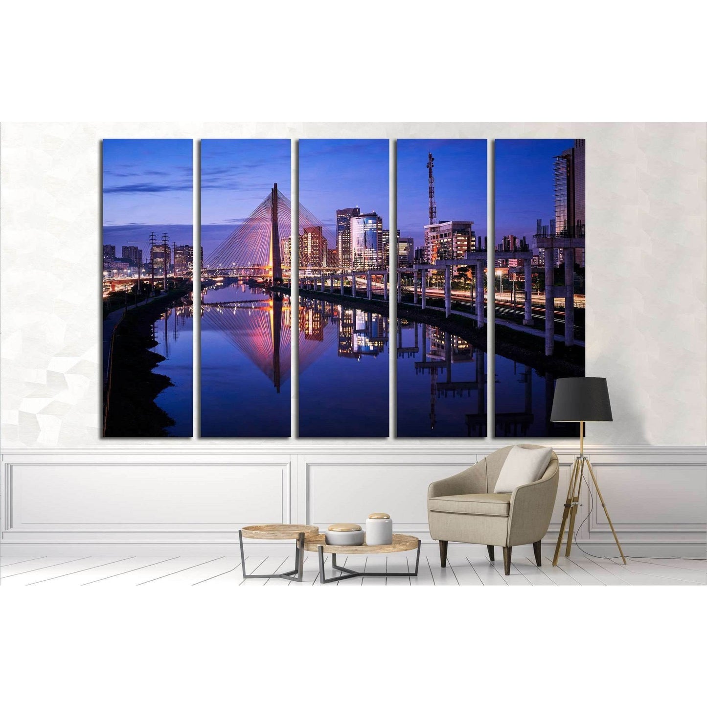 Sao Paulo Skyline - Brazil №1544 Ready to Hang Canvas PrintCanvas art arrives ready to hang, with hanging accessories included and no additional framing required. Every canvas print is hand-crafted, made on-demand at our workshop and expertly stretched ar