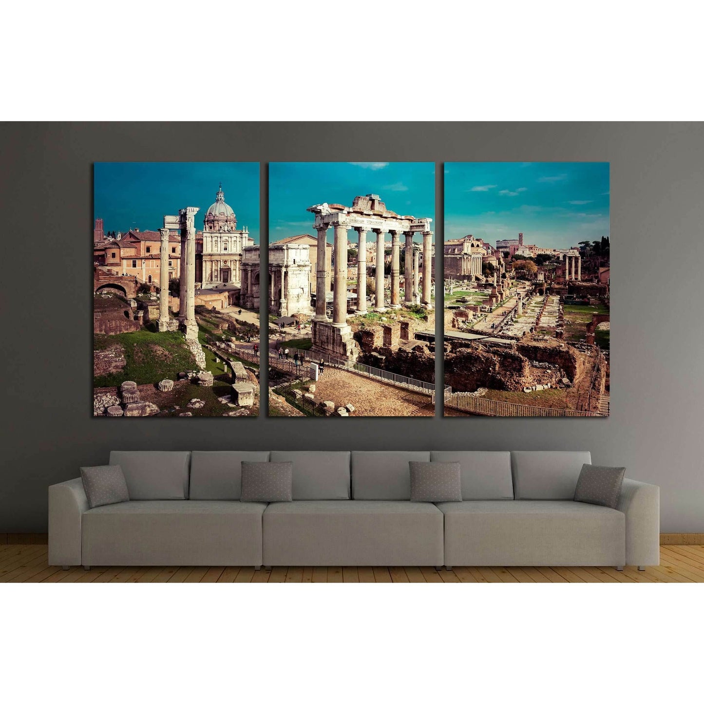 Saturn Temple in Rome, Italy №2905 Ready to Hang Canvas PrintCanvas art arrives ready to hang, with hanging accessories included and no additional framing required. Every canvas print is hand-crafted, made on-demand at our workshop and expertly stretched