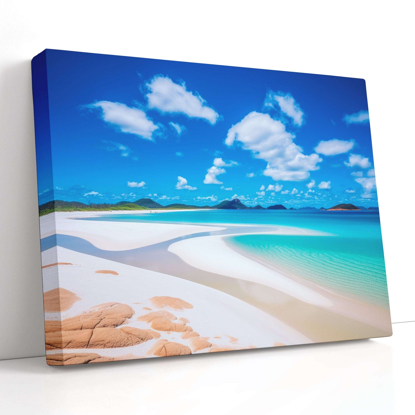 Scenery of Whitehaven Beach - Canvas Print - Artoholica Ready to Hang Canvas Print