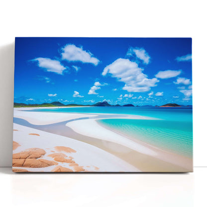 Scenery of Whitehaven Beach - Canvas Print - Artoholica Ready to Hang Canvas Print