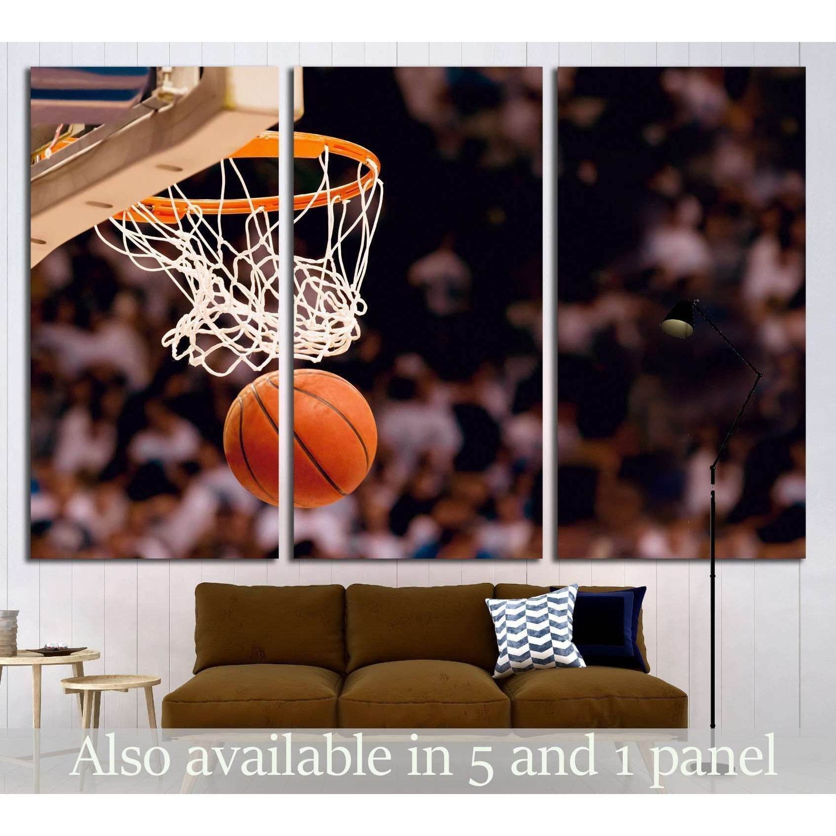 Scoring the winning points at a basketball game №2125 Ready to Hang Canvas PrintCanvas art arrives ready to hang, with hanging accessories included and no additional framing required. Every canvas print is hand-crafted, made on-demand at our workshop and