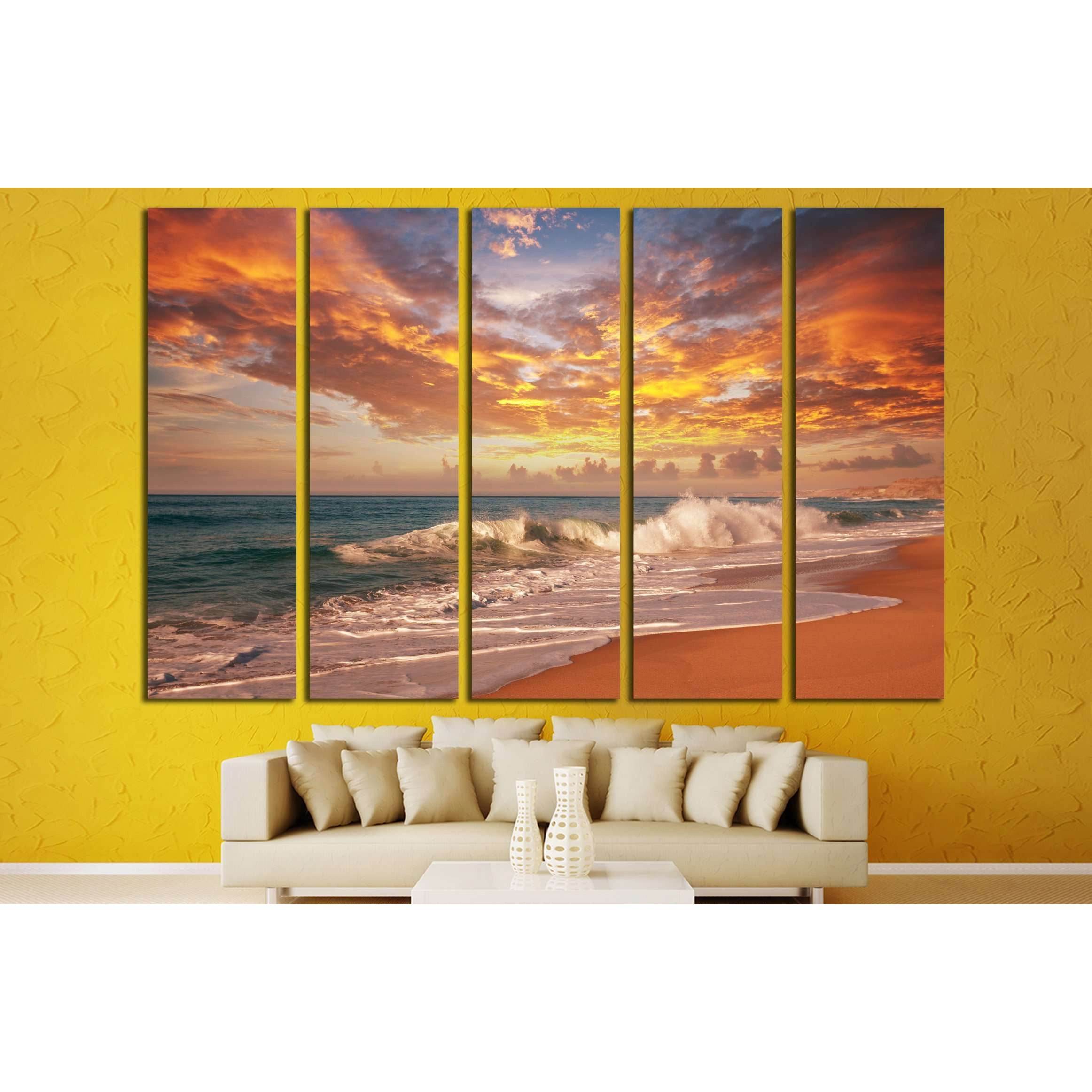 sea sunset №2685 Ready to Hang Canvas PrintCanvas art arrives ready to hang, with hanging accessories included and no additional framing required. Every canvas print is hand-crafted, made on-demand at our workshop and expertly stretched around 100% North