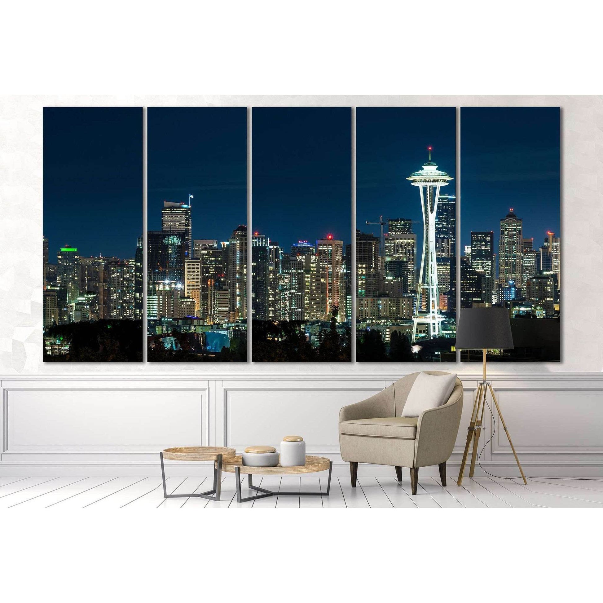 Seattle Cityscape №3020 Ready to Hang Canvas PrintCanvas art arrives ready to hang, with hanging accessories included and no additional framing required. Every canvas print is hand-crafted, made on-demand at our workshop and expertly stretched around 100%