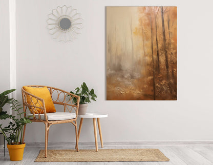 Serene Autumnal Forest Scene - Canvas Print - Artoholica Ready to Hang Canvas Print