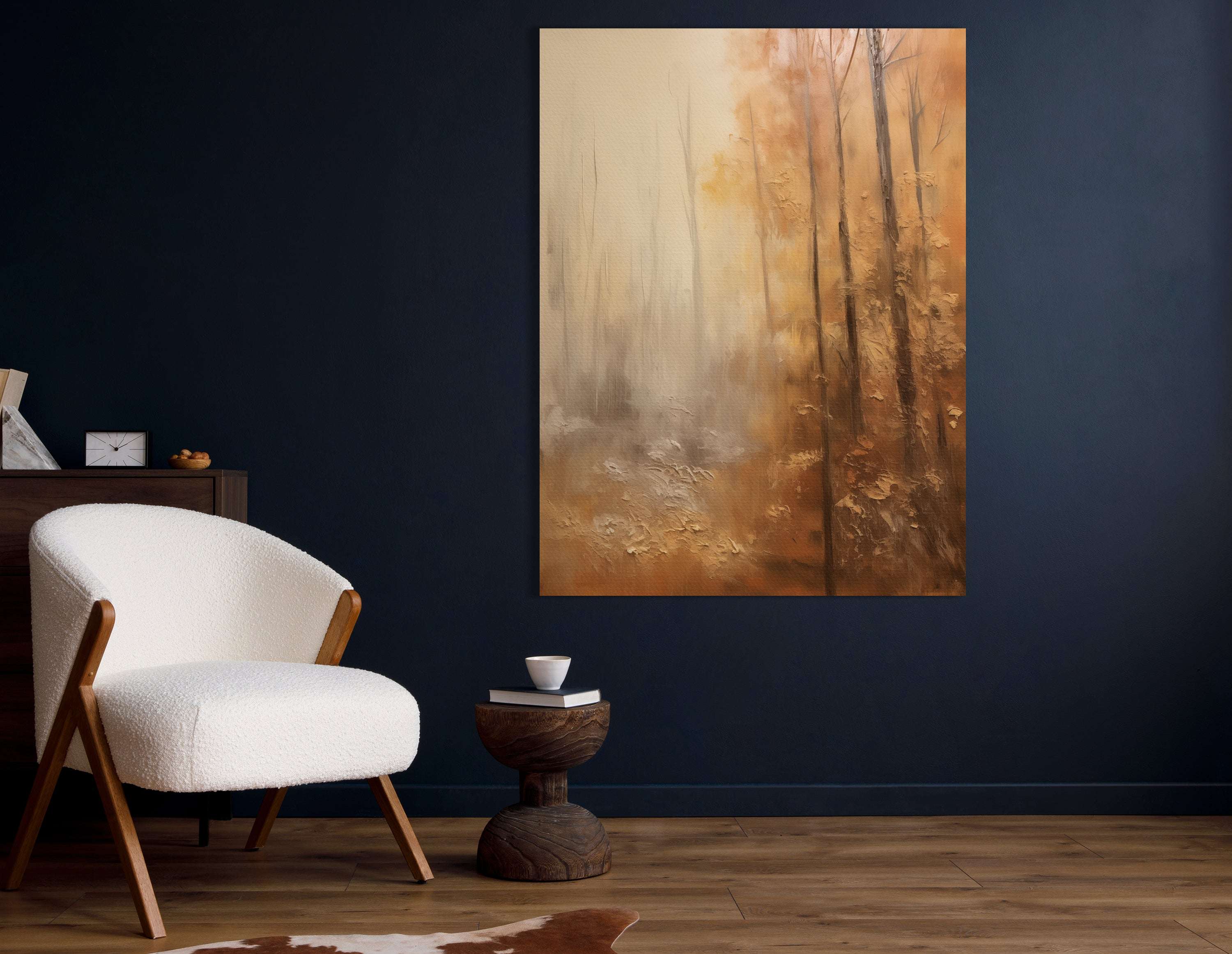 Serene Autumnal Forest Scene - Canvas Print - Artoholica Ready to Hang Canvas Print
