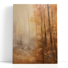 Serene Autumnal Forest Scene - Canvas Print - Artoholica Ready to Hang Canvas Print