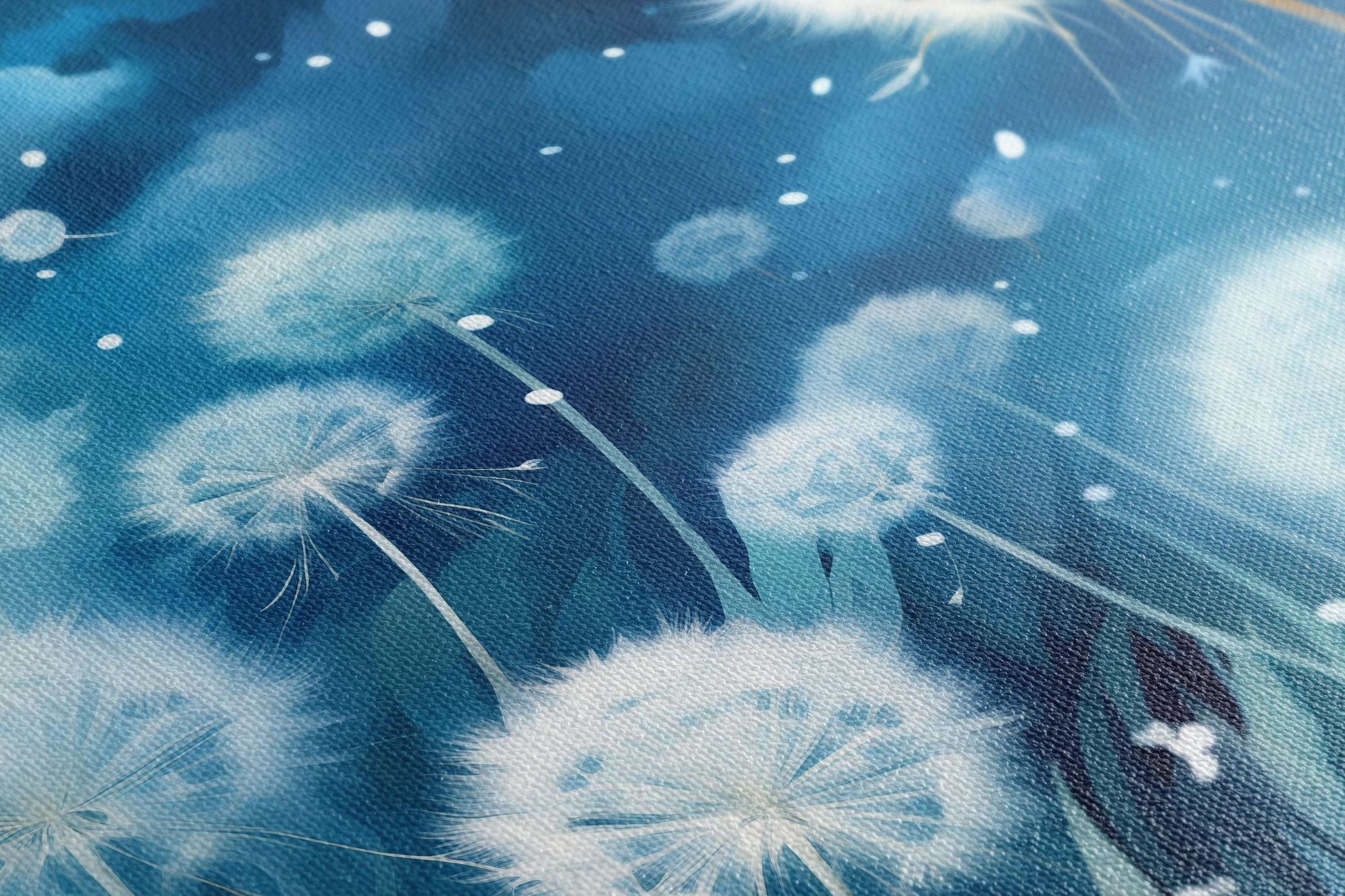 Serene Dandelion Twilight - Canvas Print - Artoholica Ready to Hang Canvas Print