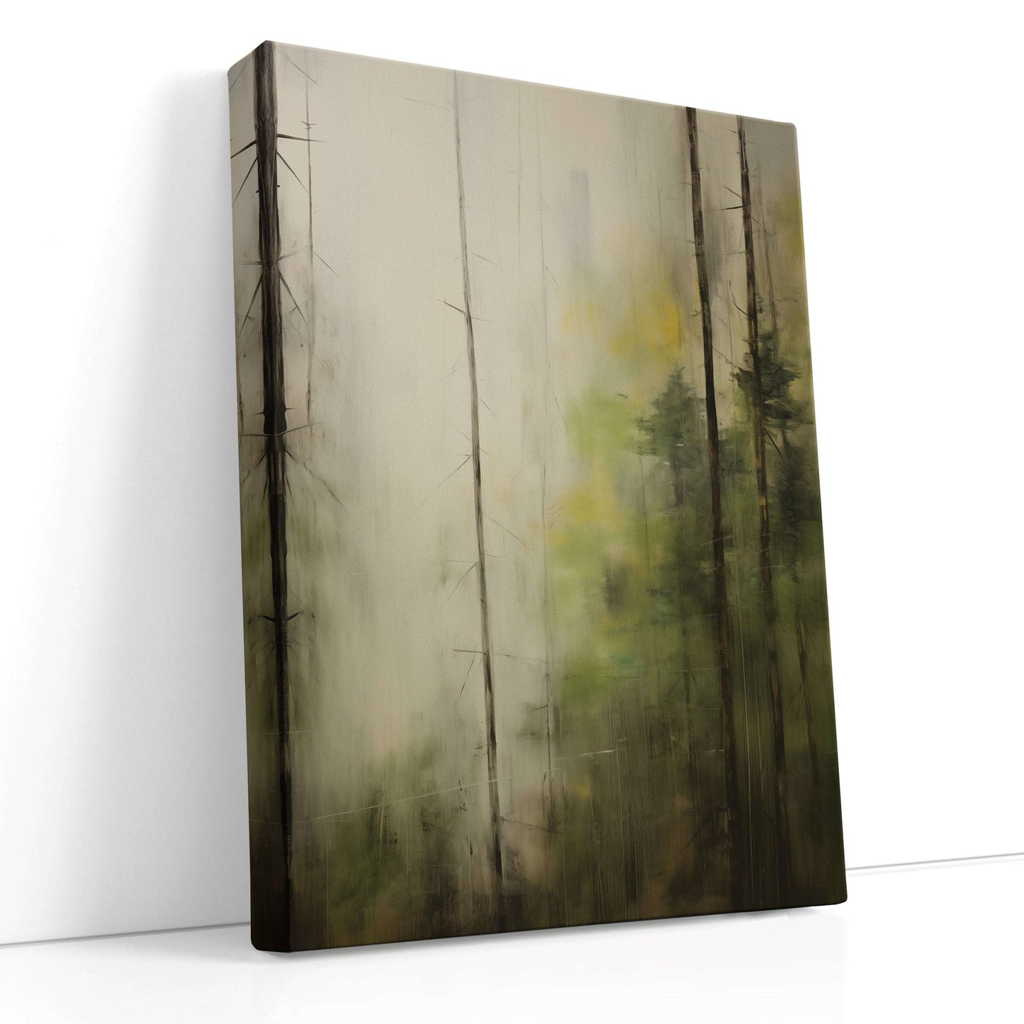 Serene Forest in Fog - Canvas Print - Artoholica Ready to Hang Canvas Print