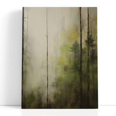 Serene Forest in Fog - Canvas Print - Artoholica Ready to Hang Canvas Print