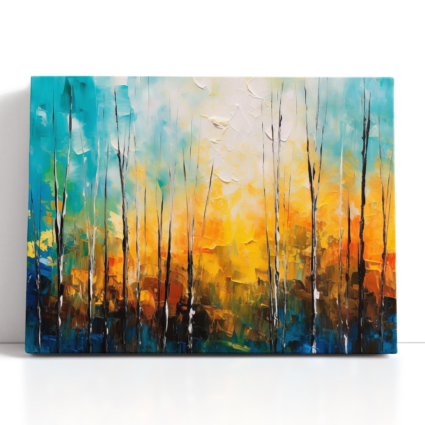 Serene Late Autumn Forest - Canvas Print - Artoholica Ready to Hang Canvas Print